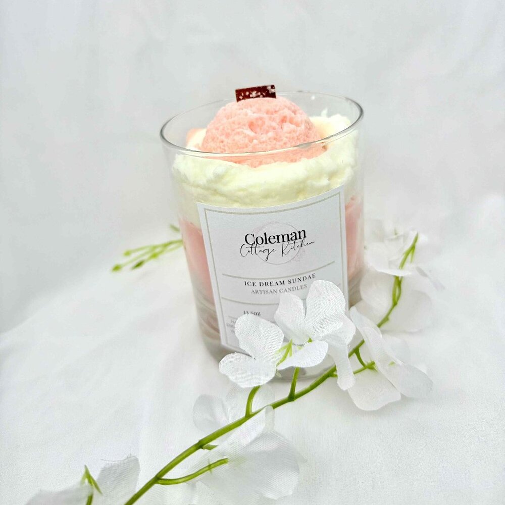 Mango Ice Dream Sundae Dessert Candle